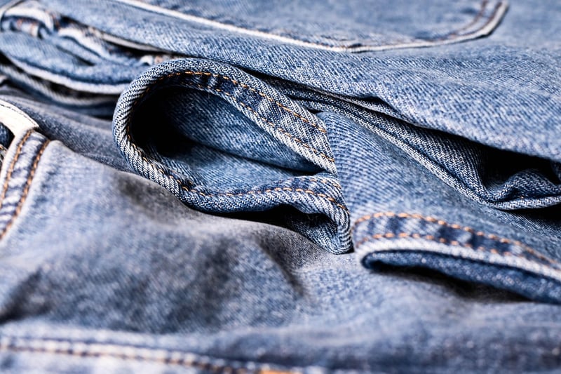 Upcycled denim fashion